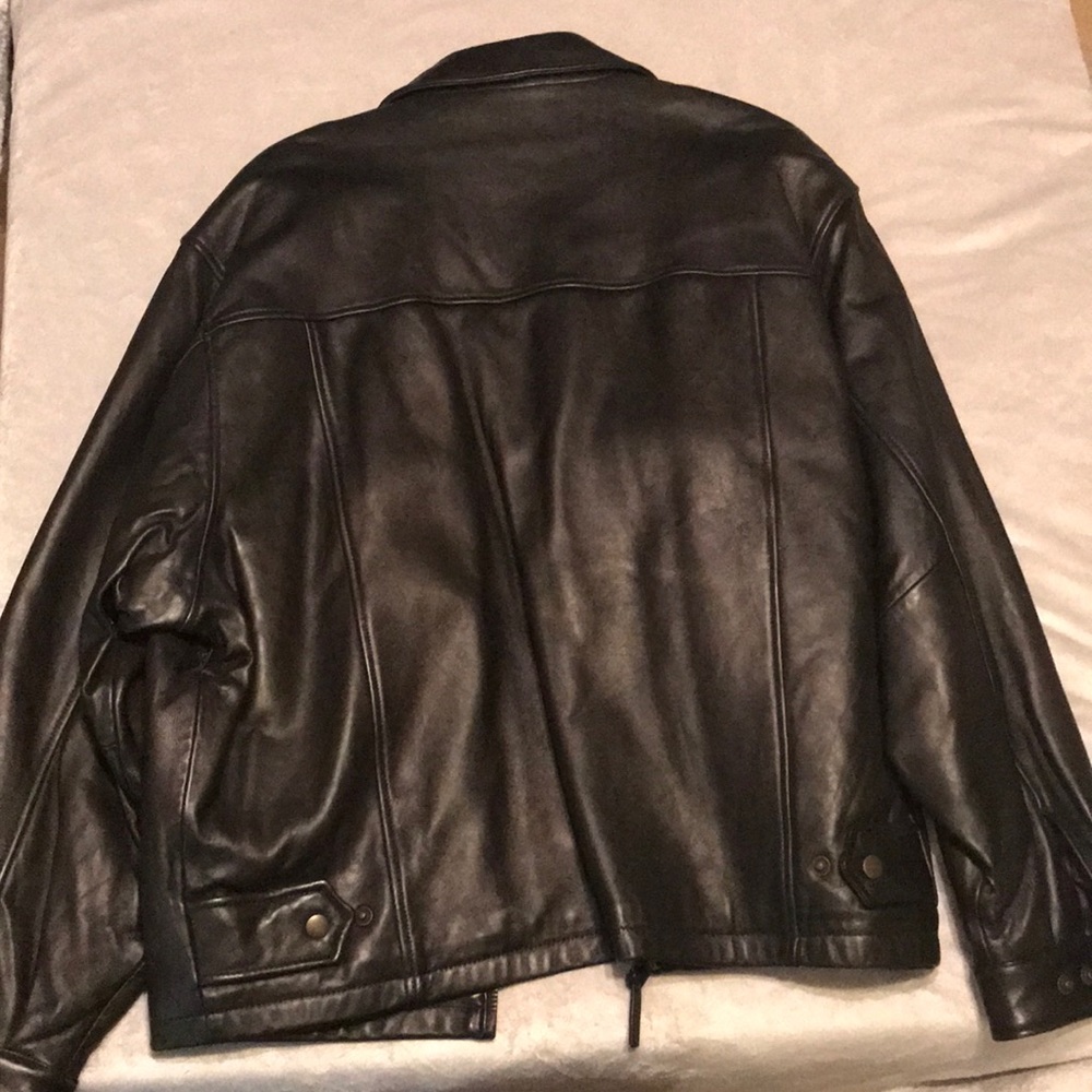 Men’s leather jacket - Picture 2 of 3